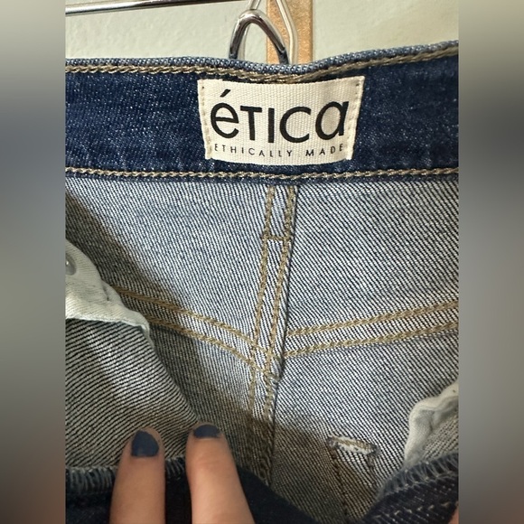 Etica | Tyler Vintage Straight Jeans in Chrome Diopside - Picture 9 of 11